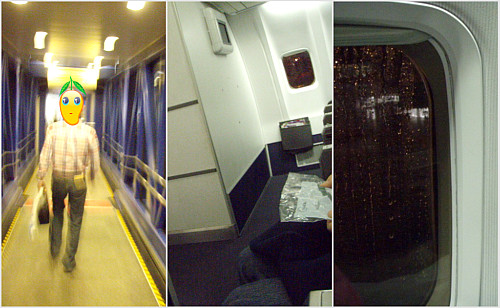 20:40 機内へ NW77 16番席