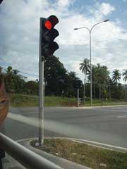 ランカウイで初めての信号