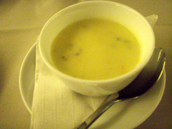 Creamy sunchoke soup