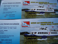 パヤ島でのランチ券