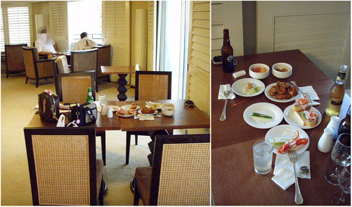 テーブルの上がゴチャゴチャ～