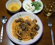 食べる辣油入りペペロンチーノ