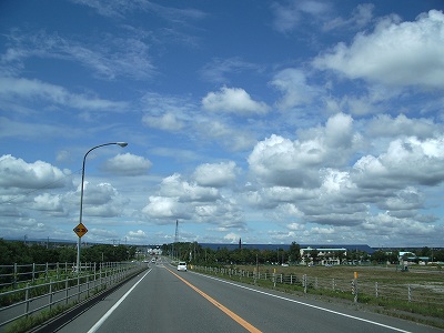 プール帰りの空