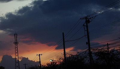 今日の夕焼け