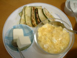 ズッキーニとチーズ