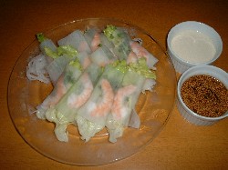 大根で生春巻き
