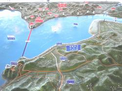 南北朝鮮の国境（模型）