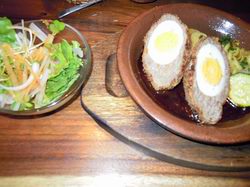 レストランchez noix（スコッチエッグのランチ）