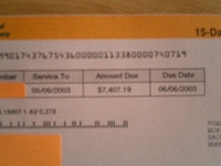 ぶっ飛び請求書