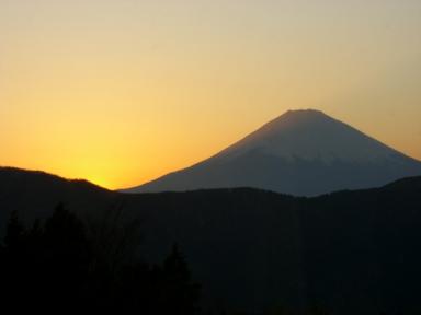富士山夕焼け