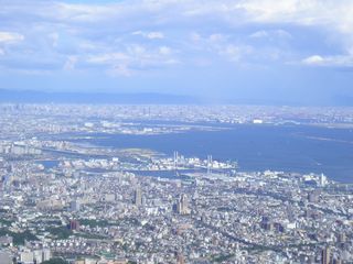 摩耶山からの眺め（大阪方面）