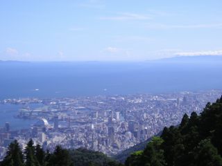 摩耶山からの眺め（神戸市街地方面）