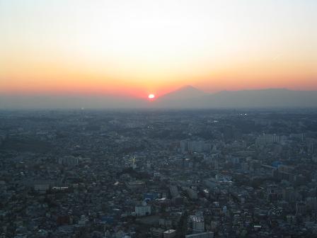 夕日と富士山.JPG