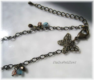 アンティーク蝶々のブレスレット
