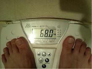 現在の私の体重　６８キロ