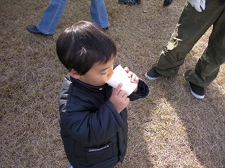 ん！うまぁい(≧∇≦)ゴクゴク♪