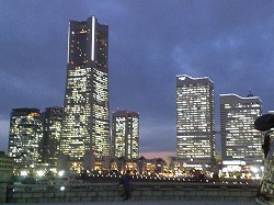 横浜ランドマークタワー辺り