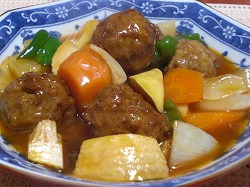 酢豚風肉団子