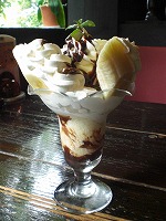 バナナチョコレートパフェ