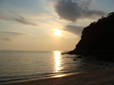  阿嘉島の夕暮れ