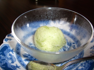 大葉のシャーベット