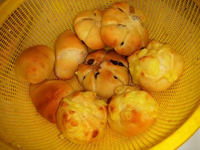 くろまめ、チーズ、ﾛｰﾙﾊﾟﾝ