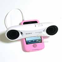 iPhoneをアクティブスピーカーにつなげる 3
