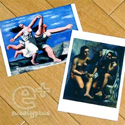 ピカソのポストカード（女性の絵）２枚
