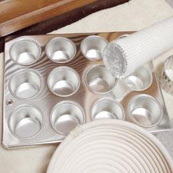 ブリキのミニマフィン型　Φ55×H31mm