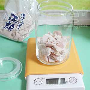 100123 自家製天然酵母・酒粕酵母 液種づくり開始！（計量）