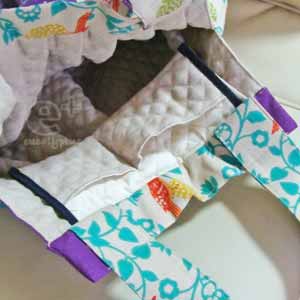 111012 エチノ(echino)タックバッグ - 内ポケットを付けてみた