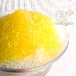 かき氷「オレンジジュース氷」