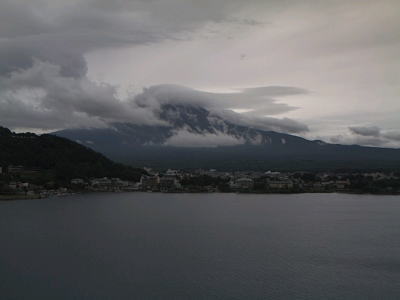 7月7日16時43分　富士山ライブカメラ （河口湖逆さ富士カメラ）