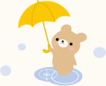 雨降り（イラスト）