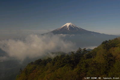 ＜6月4日 7時1分　富士山ライブカメラ(三ツ峠山頂カメラ)＞