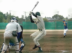バックネット裏から1・対検見川高校