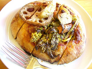 マーケットのフォカッチャ