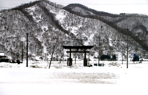 蒜山・湯原雪景色