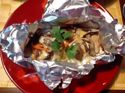 10.01.2008サーモンのホイル焼き味噌マヨ味