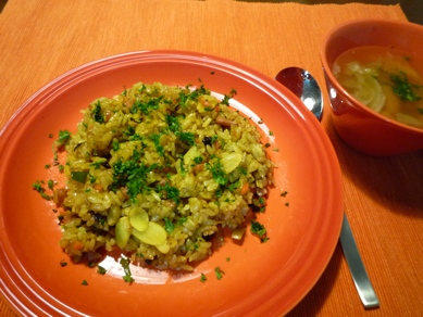 2009.10.11カレーチャーハン＆スープ