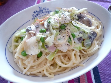 2011.10.02クリームパスタ2