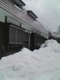 実家の裏の雪その１