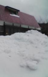実家の裏の雪その２