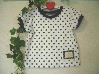 パフスリーブ水玉