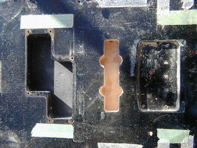 トリマーでザグリ