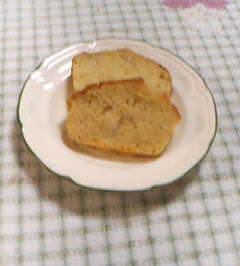 バナナのケーキ