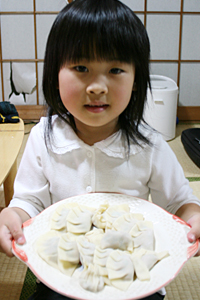 餃子包み完成