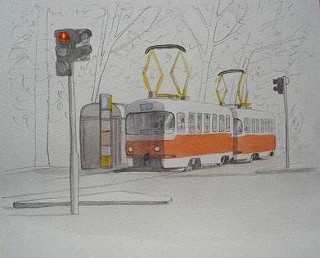 プラハの路面電車