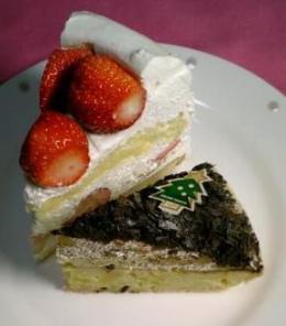 イタリアントマトのイチゴのショートケーキとクリームマロンパイ
