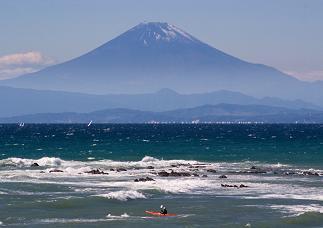 葉山から望む富士山